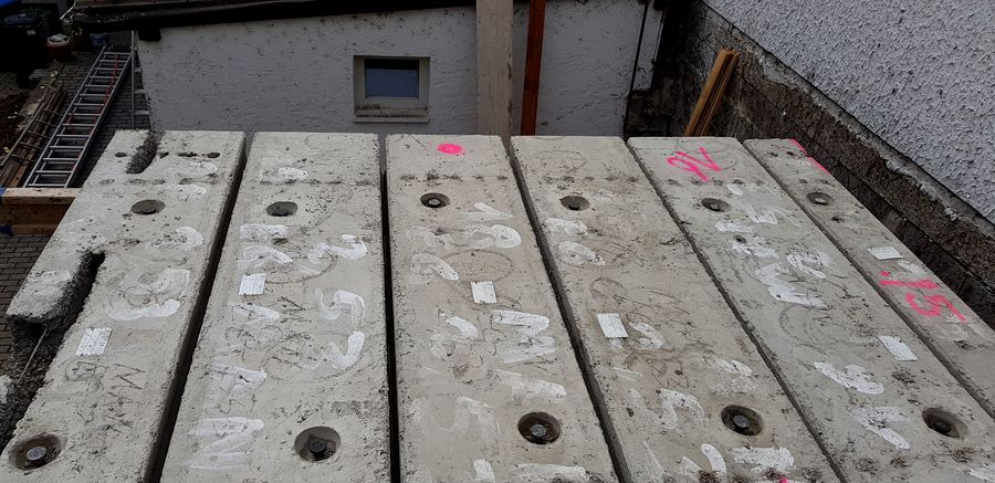 Sanierung Altbau mit Betonfertigteildecke MS-Betonwerk