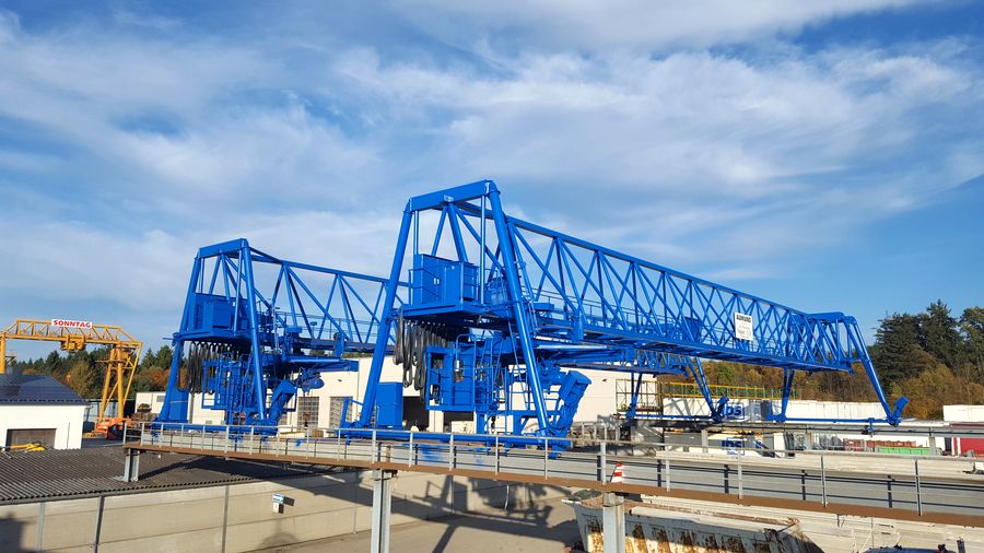 Spannbeton-Hohlplatten im Lager – MS-Betonwerk Werk Dörth
