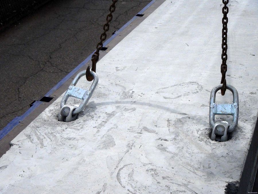 Abhebeanker MS-Betonwerk – Hebeöse in Beton einbetoniert