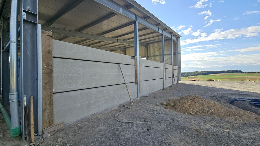 MS-Spannbetonplatte als Wandelement – vertikale Wandanwendung