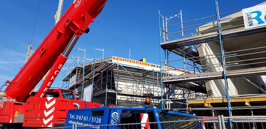Anspruchsvolle Montage – MS-Betonwerk löst auch schwierige Bausituationen